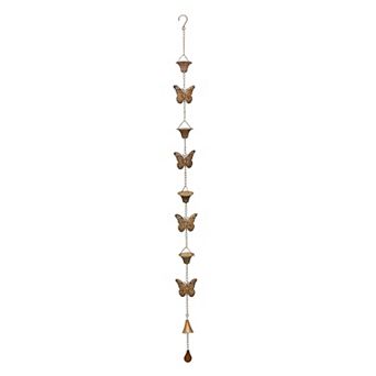 Iron Butterfly Rain Chain 61.5"h