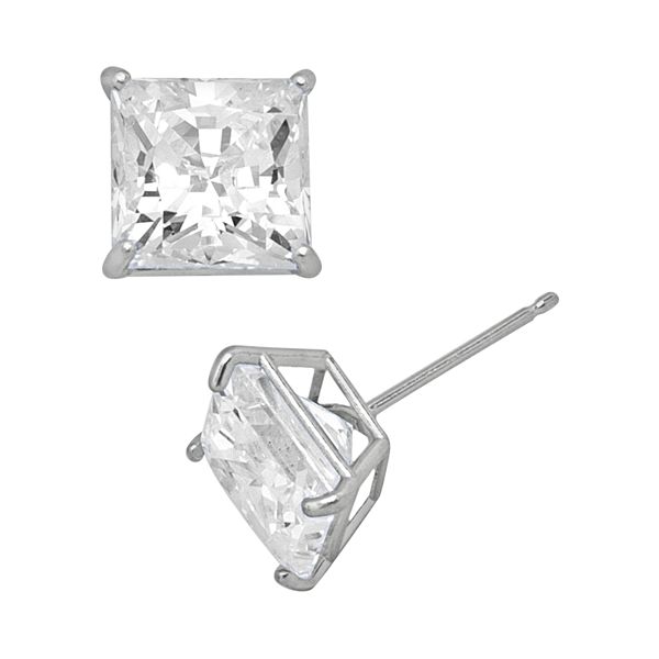 Renaissance Collection 10k White Gold 1-ct. T.W. Stud Earrings - White