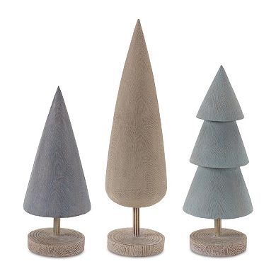 Modern Tabletop Pine Tree (set Of 6)
