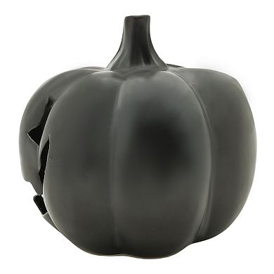 Celebrate Together™ Halloween Medium Black Pumpkin Solar Lantern