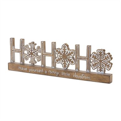 Ho Ho Ho Tabletop Sentiment Sign (set Of 2)