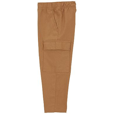 Toddler Boy Carter's Striped Long Sleeve T-Shirt & Canvas Cargo Pants Set