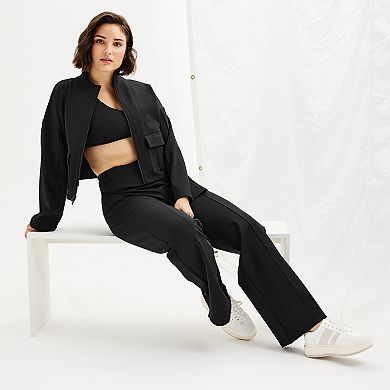 Women's FLX Ponte Long Bell Sleeve Jacket