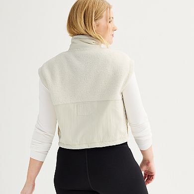 Women's FLX Oversized Cropped High Pile Vest