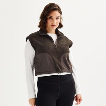 Women's FLX Oversized Cropped High Pile Vest
