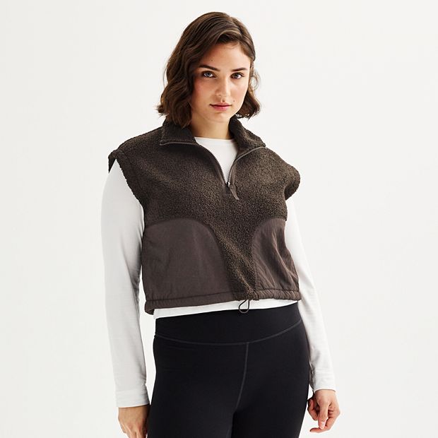 【hyke】fleece cropped vest hyke】fleece cropped vest