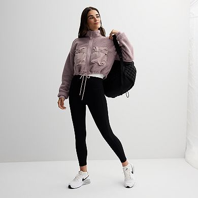 Women's FLX Mix Media Cropped High Pile Jacket