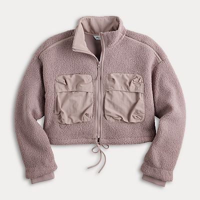 Women's FLX Mix Media Cropped High Pile Jacket