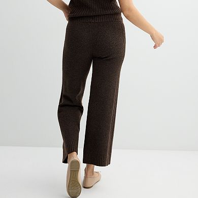 Women's Sonoma Goods For Life® Sweater Wide Leg Pant