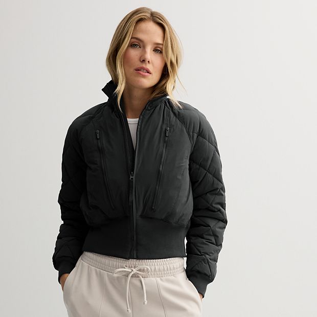 Women s FLX Cropped Quilted Ski Jacket