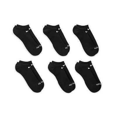 Women's Nike 6-Pack Everyday Plus Cushioned Training No-Show Socks