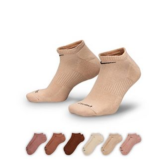 Women's Nike 6-Pack Everyday Plus Cushioned Training No-Show Socks