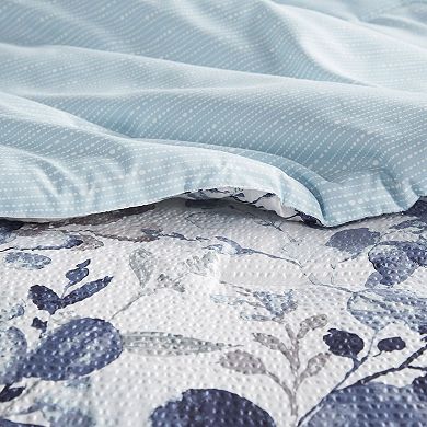510 Design Gabby Reversible Floral Botanical Seersucker Comforter Set