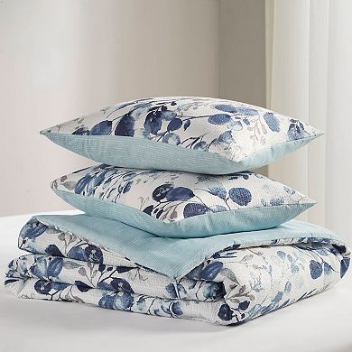 510 Design Gabby Reversible Floral Botanical Seersucker Comforter Set