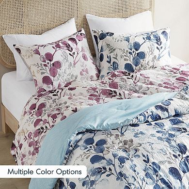 510 Design Gabby Reversible Floral Botanical Seersucker Comforter Set