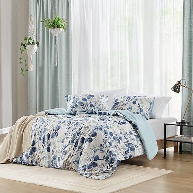 510 Design Gabby Reversible Floral Botanical Seersucker Comforter Set