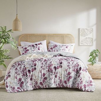 510 Design Gabby Reversible Floral Botanical Seersucker Comforter Set
