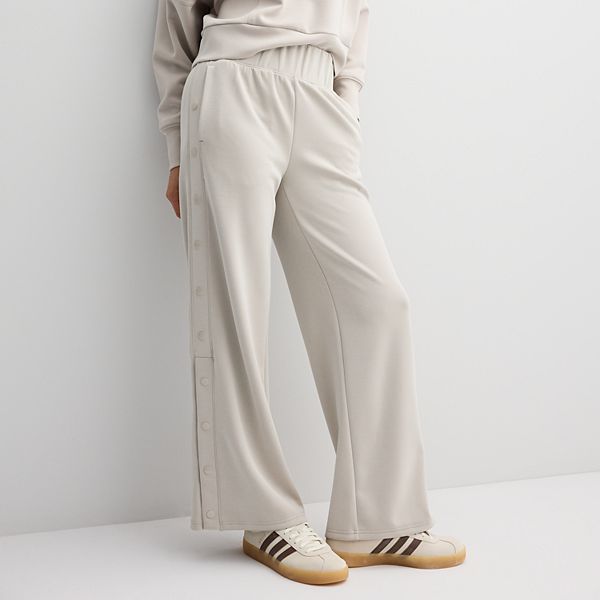 FLX High-Rise Solace Side Snap Pants - Sand Trap (L SHORT)