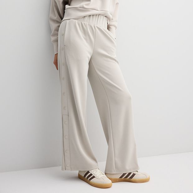 【Anyone more】Onte Adjust Pocket Snap Wide Pants Kinesis Wide Leg Pull-On Snap Pant | Dillard's