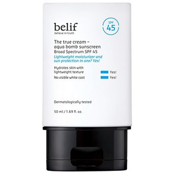 belif The True Cream Aqua Bomb SPF 45 Korean Moisturizer Face Sunscreen