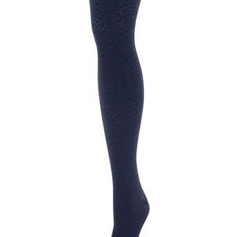 Women's Flattering Floral and Circular Pattern Sweater Tights