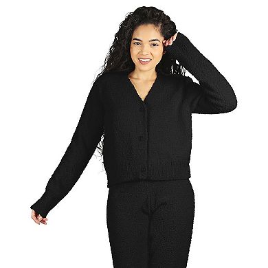 Women's Cozy Knit V-neck Button-down Cardigan Sweater