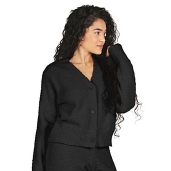 Women's Cozy Knit V-neck Button-down Cardigan Sweater