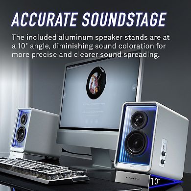 Edifier Qr65 Active Monitor Speakers With 65w Gan Fast Charger Function, Bluetooth Computer Speakers