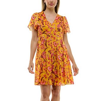 Women's Taylor Printed Chiffon Dress