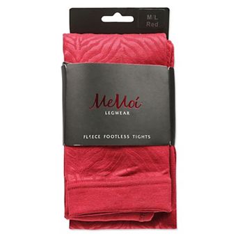 Women's Zebra Fleece Footless Tights