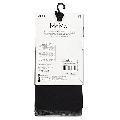 Sheer Dot/solid 2 Pr Ct Tights