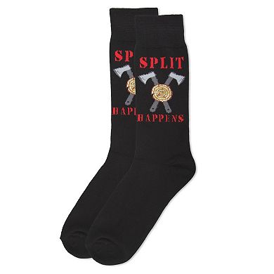 Men's Split Happens Novelty Crew Sock