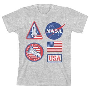 Girl's 7-16 NASA Patches Short Sleeve Tee