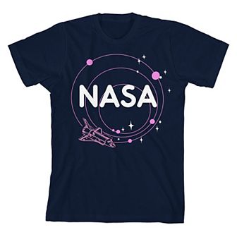 Girl's 7-16 NASA Spaceship Short Sleeve Tee