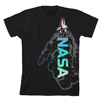 Girl's 7-16 NASA Rocket Smoke Short Sleeve Tee