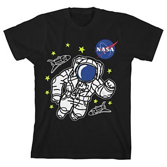 Girl's 7-16 NASA Illustrated Astronaut Short Sleeve Tee