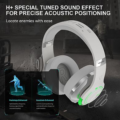 Edifier G5BT Wireless Bluetooth Gaming Headset, Over Ear Wired Headphones with Mic