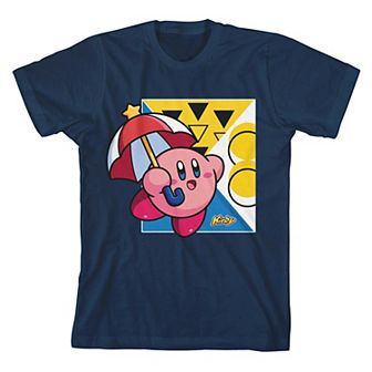 Girl's 7-16 Kirby Parasol Food Collage Short Sleeve Tee