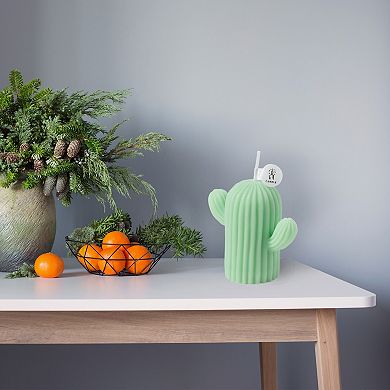 Cactus Shaped Scented Candle, Handmade Soy Wax Aesthetic Candles