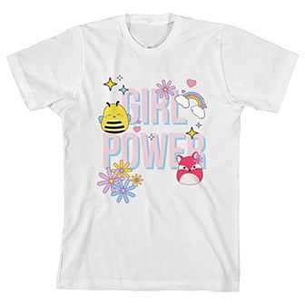Girl's 7-16 Squishmallows Girl Power Short Sleeve Tee