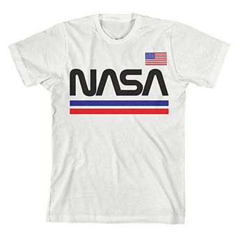 Girl's 7-16 NASA Red White and Blue Short Sleeve Tee