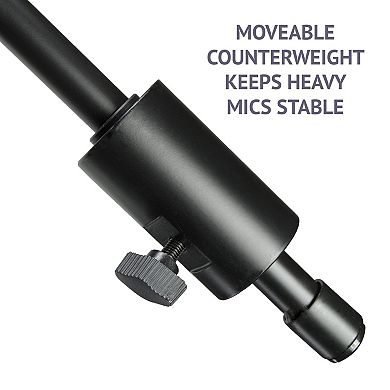 Lyxpro Professional Microphone Heavy Duty 90” Studio Overhead Boom Stand