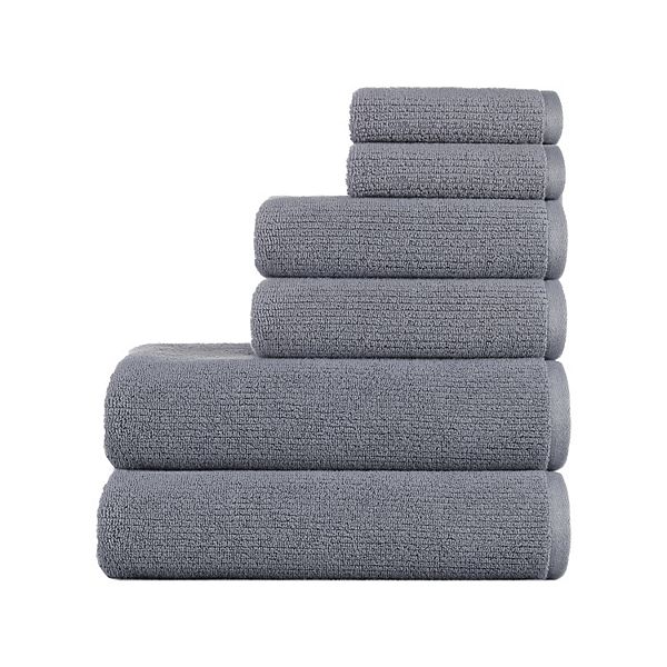 Sonoma Goods For Life® 6-pc. Quick-Dry Bath Towel Set - Charcoal