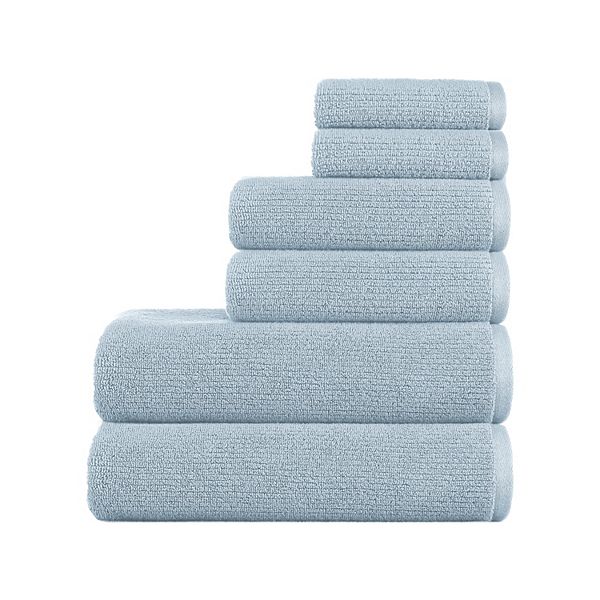 Sonoma Goods For Life® 6-pc. Quick-Dry Bath Towel Set - Sky Aqua