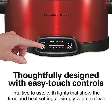 Hamilton Beach 7 Qt. Set & Forget Programmable Slow Cooker