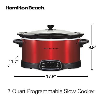Hamilton Beach 7 Qt. Set & Forget Programmable Slow Cooker