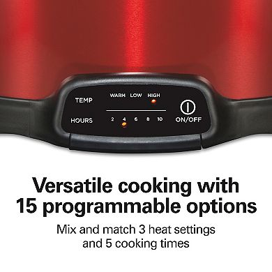 Hamilton Beach 7 Qt. Set & Forget Programmable Slow Cooker