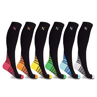 Unisex Sports Compression Socks - Made For Running, Athletics, Pregnancy And Travel - 6 Pair