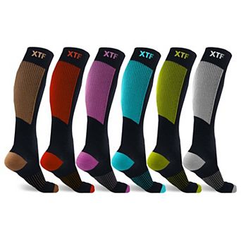Copper Compression Socks for Men & Women - 6 Pair