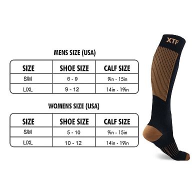 Copper Compression Socks - 6 Pair